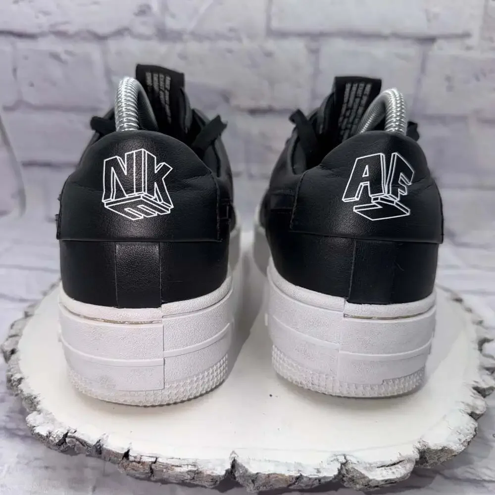 Nike Air Force 1 Pixel Shoes Womens Size 8.5 Black Low Top Sneakers CK6649-001